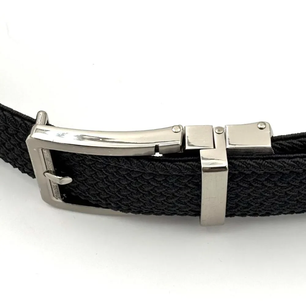 Nexbelt Men's Braided Black Golf Ratchet Belt 1.38